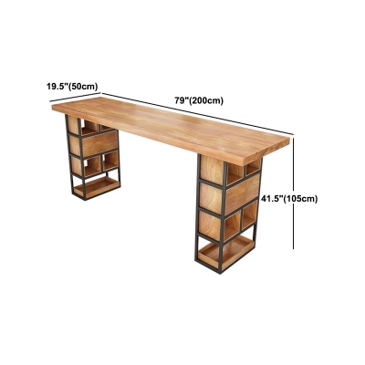 Set tavolo da pub moderno rettangolare da 1/2/4/7 pezzi Tavolo da bancone in legno per bar