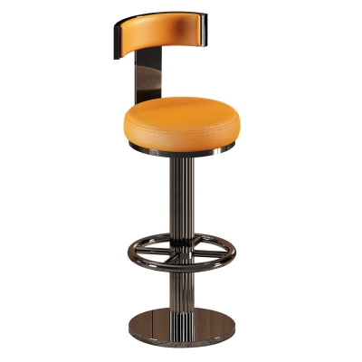 Glam Gold Legs Barhocker Wohnzimmer gepolsterter Drehhocker