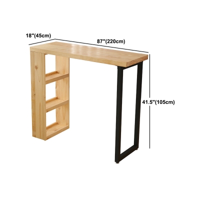Glam 1/2/3-teiliges Bartisch-Set, rechteckiger Bartisch mit hohen Holzhockern