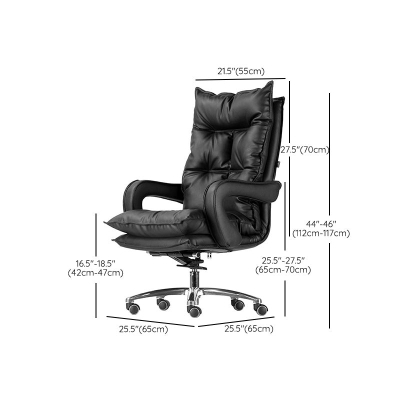 Sedia da scrivania moderna Sedia da computer in pelle con schienale alto in rosa/nero/bianco