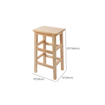 Barhocker aus Leder im modernen Stil, Tresenhocker aus Gummibaumholz f&uuml;r zu Hause