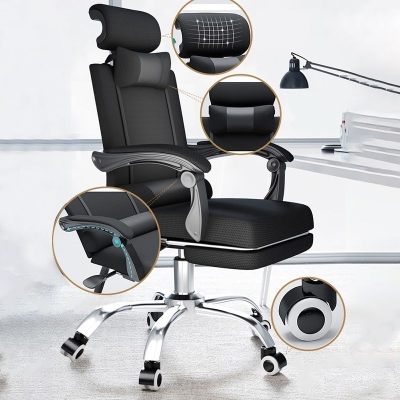 Ergonomischer gepolsterter B&uuml;rostuhl, moderner B&uuml;rostuhl mit Rollen