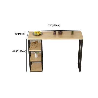Modernes rechteckiges Bistrotisch-Set, 1/3-teilig, Tresentisch aus Holz mit hohen Hockern