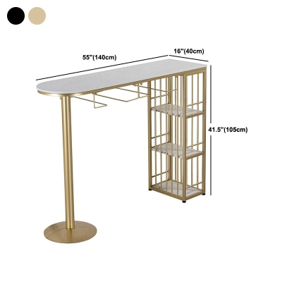 Glam Free Form Bartisch, wei&szlig;er Marmortisch mit Stauraum f&uuml;r das Wohnzimmer