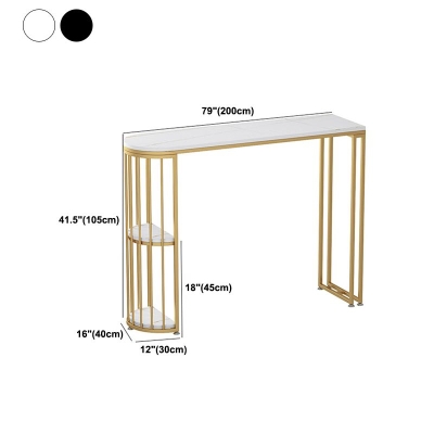 Bartisch aus gesintertem Stein, Bartisch mit Gold- und Metallbasis f&uuml;r die K&uuml;che und das Wohnzimmer