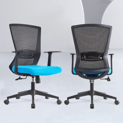 Zeitgen&ouml;ssischer Sessel, verstellbare Sitzh&ouml;he, feste Armlehnen, Nylon-B&uuml;rostuhl