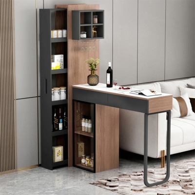 Rechteckiger Bar-Esstisch aus Stein im modernen Stil f&uuml;r das Wohnzimmer