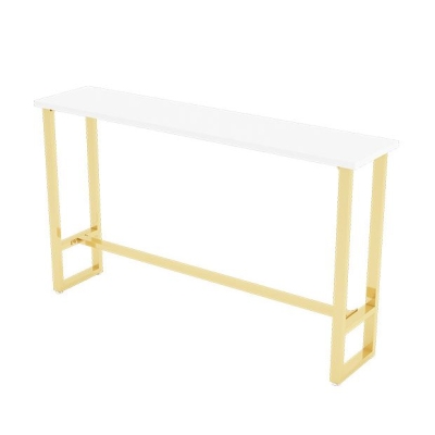 Industrielles Bartisch-Set, 1/3/4/5/7-teilig, Thekenset mit goldenem Sockel
