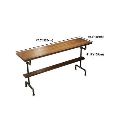 1/5/7/9-teiliges industrielles rechteckiges Kneipentisch-Set aus Holz, Tresentisch mit hohen Hockern