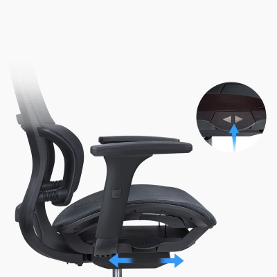 Chefb&uuml;rostuhl mit hoher R&uuml;ckenlehne, moderner, ergonomischer Drehstuhl