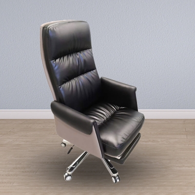 Sedia da manager contemporanea con schienale alto Sedia direzionale girevole in ecopelle