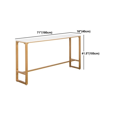 Nordic Glam Stone Barthekentisch, rechteckiger Barthekentisch f&uuml;r die K&uuml;che