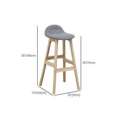 Zeitgen&ouml;ssische Barhocker aus Holz mit Thekenh&ouml;he, armloser Barhocker f&uuml;r das Wohnzimmer