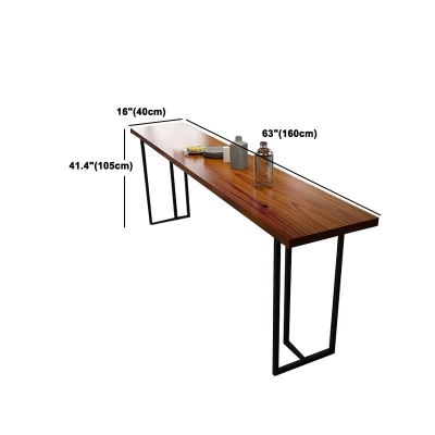 Set tavolo da bar rettangolare da 1/11 pezzi Tavolo da caff&egrave; moderno in legno con sgabelli da bar