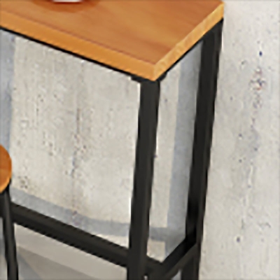 Zeitgen&ouml;ssischer Bartisch, rechteckiger Pub-Tisch aus massivem Holz f&uuml;r den Innenbereich