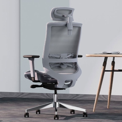 Ergonomischer B&uuml;rodrehstuhl, moderner Chefsessel mit hoher R&uuml;ckenlehne