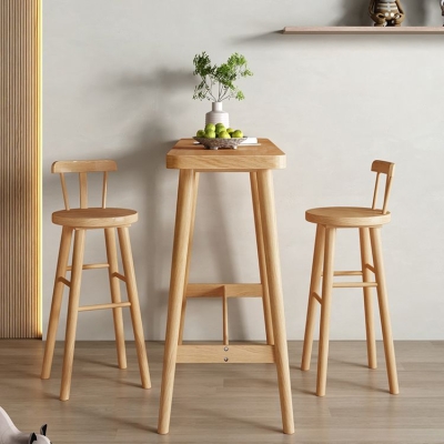 Rechteckiger Bartisch im modernen Stil, 1/2/3-teiliger Thekentisch aus massivem Kiefernholz