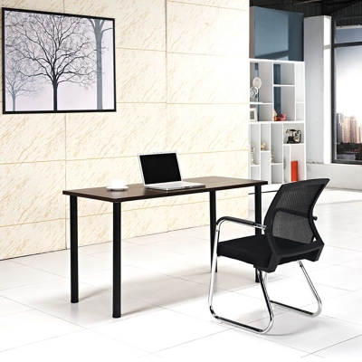 Sedia da ufficio ergonomica con schienale medio Sedia da scrivania contemporanea senza ruote