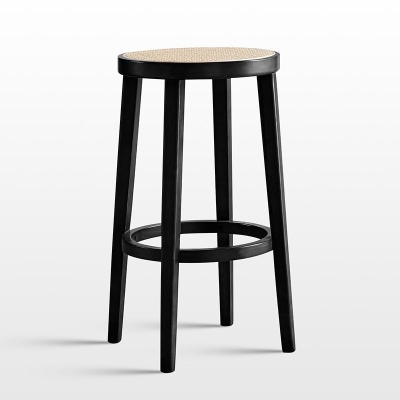 Bar- und Thekenhocker aus massivem Holz mit Thekenh&ouml;he