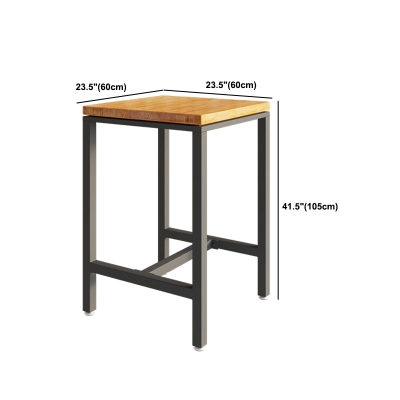 1/5/9-teiliges Bartisch-Set aus industriellem Eisen, Bistro-Set aus Kiefernholz mit Fu&szlig;st&uuml;tze