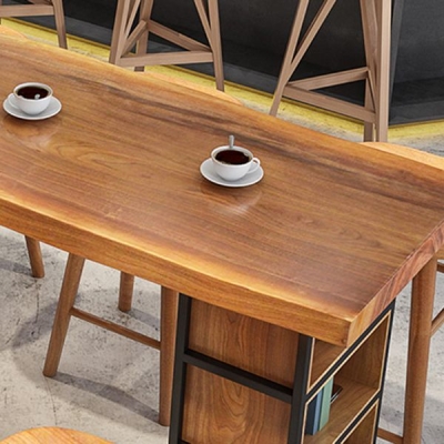 Modernes 1/4/9-teiliges Bartisch-Set, rechteckiger Tresentisch aus Kiefernholz mit hohen Hockern