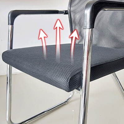Sedia da conferenza contemporanea Sedia da ufficio ergonomica senza ruote
