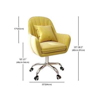 Moderner ergonomischer Computer-Arbeitsstuhl mit mittlerer R&uuml;ckenlehne f&uuml;r das Heimb&uuml;ro
