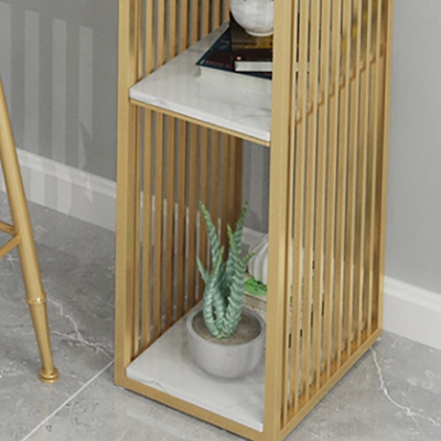 Glam Stone Barthekentisch, rechteckiger Barthekentisch mit Metallbeinen f&uuml;r die K&uuml;che