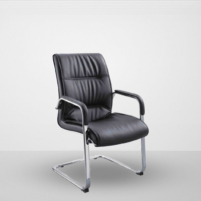 Sedia da ufficio moderna ed ergonomica, sedia da scrivania con schienale alto e senza ruote