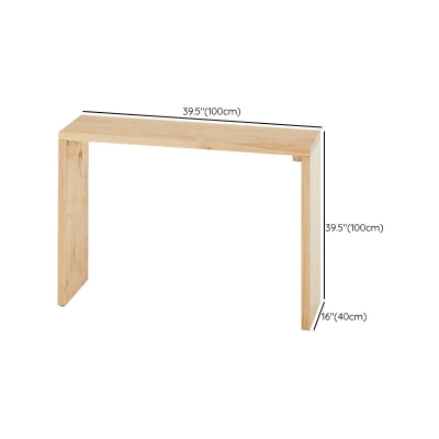 Moderner Holz-Bartisch mit Massivholzplatte, Bistro-Pub-Tisch f&uuml;r das Wohnzimmer