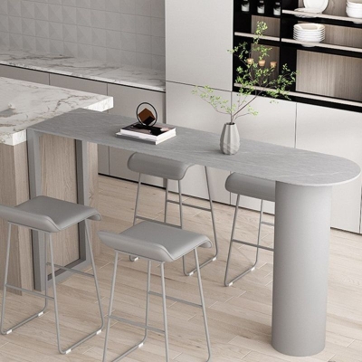 Rechteckiger Barthekentisch im modernen Stil, Steinbarthekentisch f&uuml;r zu Hause