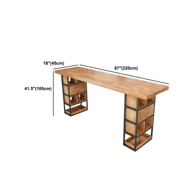 Zeitgen&ouml;ssisches rechteckiges Bartisch-Set, 1/2/4/7-teilig, Massivholz-Bartisch und Barhocker