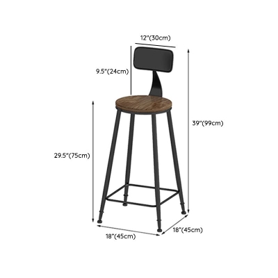 1/3-teiliges Bar-Set mit brauner Holzplatte und Hockern, industrielles, rechteckiges Kneipentisch-Set