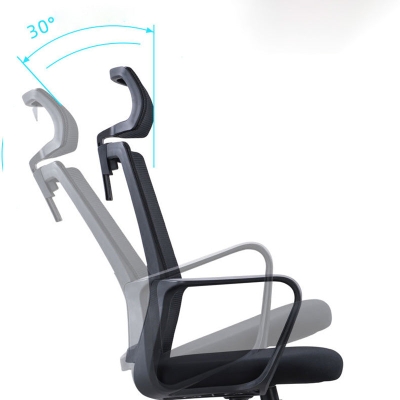 Zeitgen&ouml;ssischer Schreibtischstuhl mit hoher R&uuml;ckenlehne und ergonomischem Design