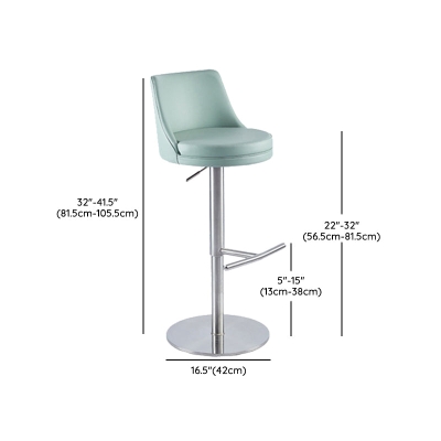 Moderner gepolsterter Thekenhocker, barhoher Barhocker mit Fu&szlig;st&uuml;tze