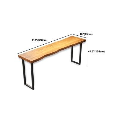 Rechteckiges Massivholz-Bartisch-Set, industrieller 1/2/5-teiliger Thekentisch mit hohen Hockern