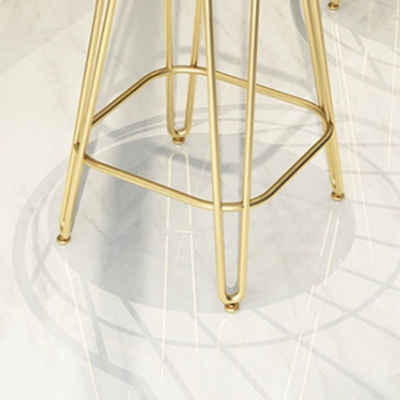 Glam Backrest Stools Barhocker aus Metall mit goldfarbenen Metallbeinen f&uuml;r die Bar