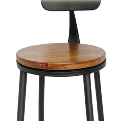 Bartisch-Set aus massivem Holz im Industriestil, 1/2/3/4-teilig, Thekentisch mit hohen Hockern