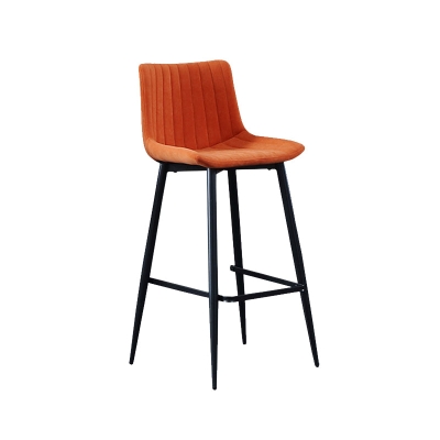 Moderner Samt-Barhocker mit R&uuml;ckenlehne und Thekenhocker f&uuml;r das Esszimmer