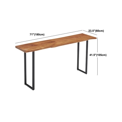 Industrielles Bartisch-Set aus massivem Holz, 1/2/4/7-teilig, Thekentisch mit r&uuml;ckenfreien Hockern