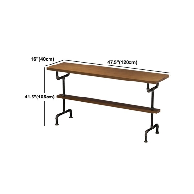 Set moderno di altezza bancone in legno massello 1/2/4/7 pezzi Set bancone naturale per interni