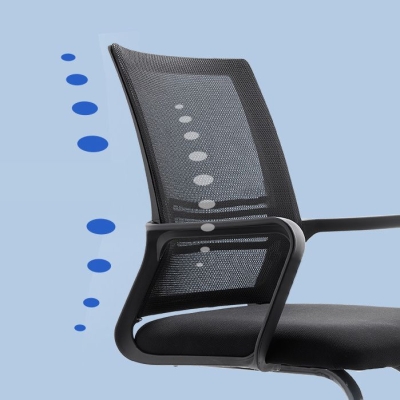 Sedia da ufficio contemporanea Sedia da computer in rete Sedia ergonomica con schienale medio