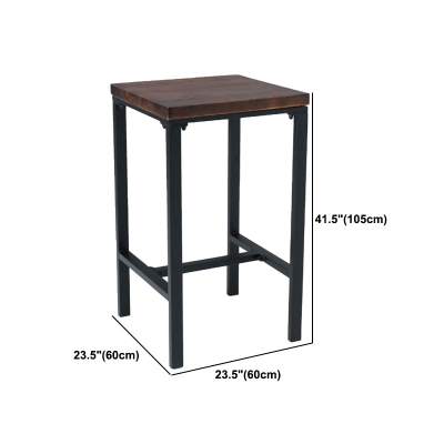 Industrielles 1/3/4/5-teiliges Bartisch-Set, quadratischer Tresentisch aus Kiefernholz f&uuml;r Caf&eacute;