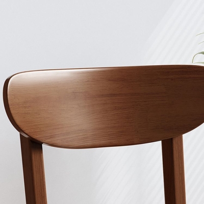 Esszimmerstuhl aus massivem Holz im industriellen Stil ohne Armlehnen f&uuml;r das Esszimmer