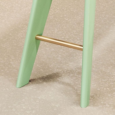 Rechteckiger Bartisch im Glam-Stil, fester Bar-Esstisch aus Massivholz mit 4 Beinen