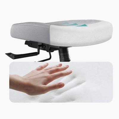 Schreibtischstuhl mit abnehmbaren Armlehnen, moderner, ergonomischer B&uuml;rostuhl mit Rollen
