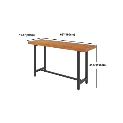 1/2/7-teiliges Bartisch-Set im industriellen Stil, rechteckiger Bartisch mit hohen Hockern
