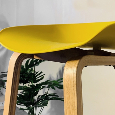 Hocker im zeitgen&ouml;ssischen Stil, 4 Beine, Holz-Thekenhocker f&uuml;r den Heimgebrauch