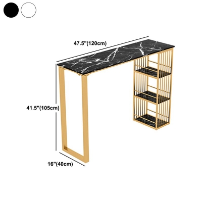 Glam 1/2/3/5-teiliges Bartisch-Set, rechteckiger Stein-Bartisch mit hohen Hockern