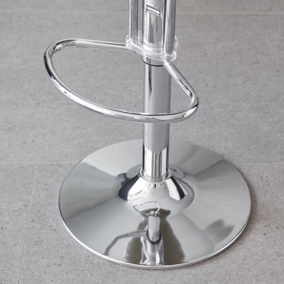 Industrieller Barhocker, Leder, verstellbarer Thekenhocker mit Drehgelenk